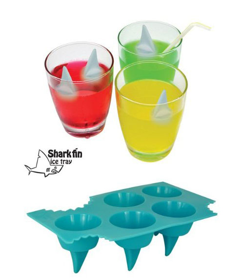 Mustard Shark Fin Ice Tray: Ice Cube Trays: Serving Trays