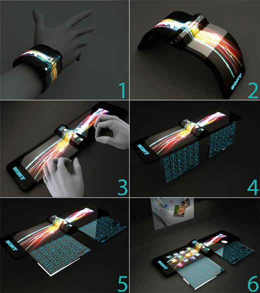 Sony Futuristic Computers Concept On Your Wrist!