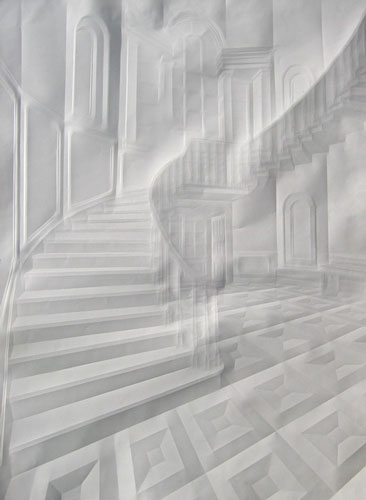 Amazing Paper Folding Drawing Work by Simon Schebert