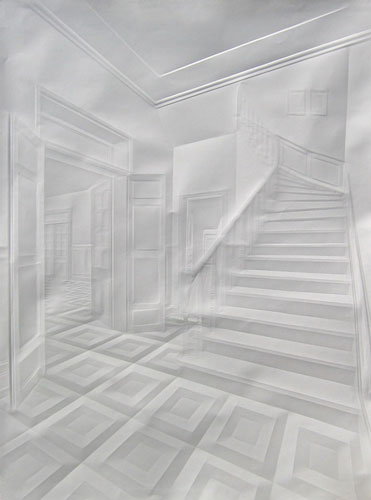 Amazing Paper Folding Drawing Work by Simon Schebert