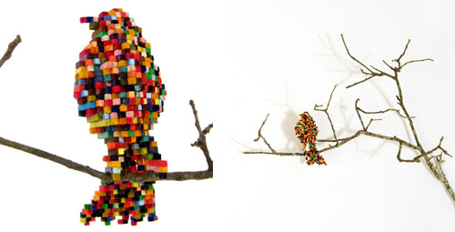 Amazing Pixelated Sculptures