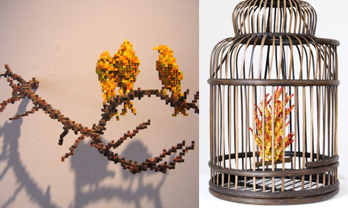 Amazing Pixelated Sculptures