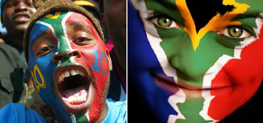 Happy Soccer Fan, Beautifully Face Painting