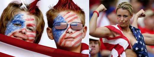 Happy Soccer Fan, Beautifully Face Painting