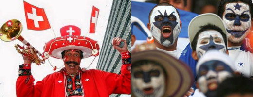 Happy Soccer Fan, Beautifully Face Painting