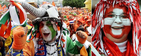 Happy Soccer Fan, Beautifully Face Painting