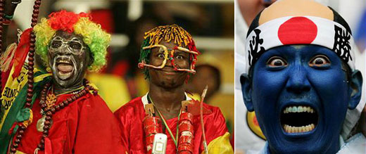 Happy Soccer Fan, Beautifully Face Painting