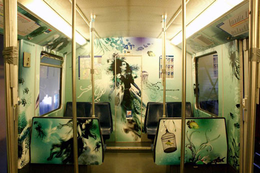 Incredible Metro Train Painting