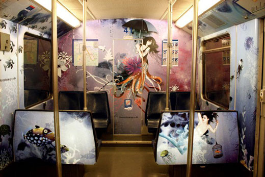 Incredible Metro Train Painting