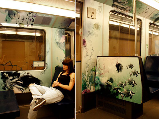 Incredible Metro Train Painting