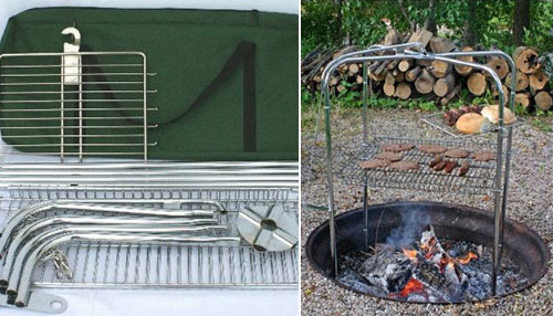 Quad Pod Campfire Grill