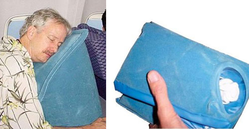 SkyRest Inflatable Airplane Travel Sleep Pillow