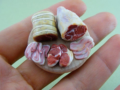 Incredible Sophisticated Miniature Food Made of Clay