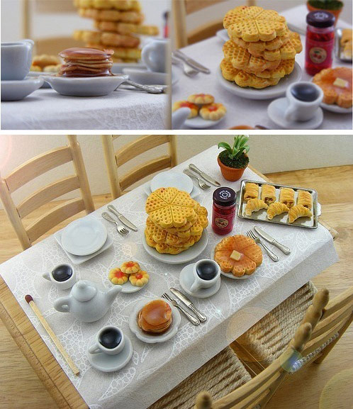 Incredible Sophisticated Miniature Food Made of Clay
