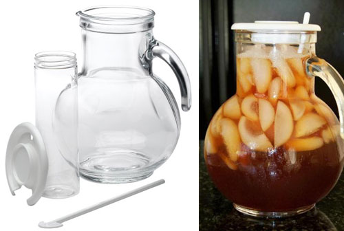 Bormioli Rocco Kufra Glass Jug with Ice Container and Lid