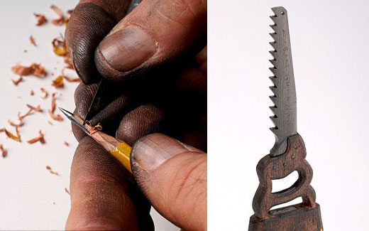 Incredible Miniscule Pencil Tip Carvings by Dalton Ghetti