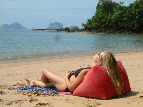 WondaWedge Inflatable Outdoor Beach Back Pillow