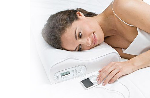 Memory Foam Music Pillow with Vibrating Alarm