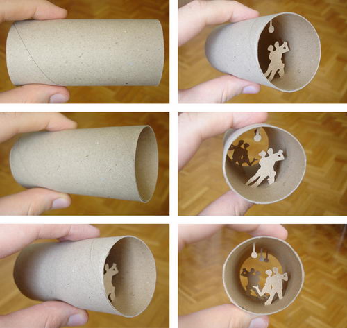 Amazing Paper Cut: World in a Toilet Paper Roll