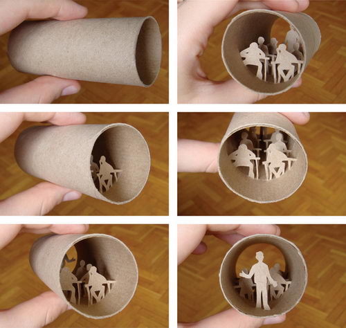 Amazing Paper Cut: World in a Toilet Paper Roll