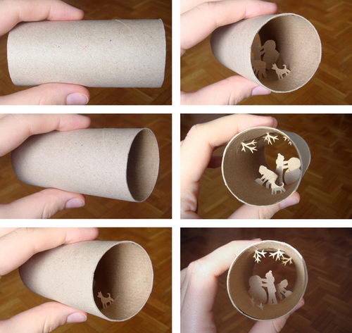 Amazing Paper Cut: World in a Toilet Paper Roll