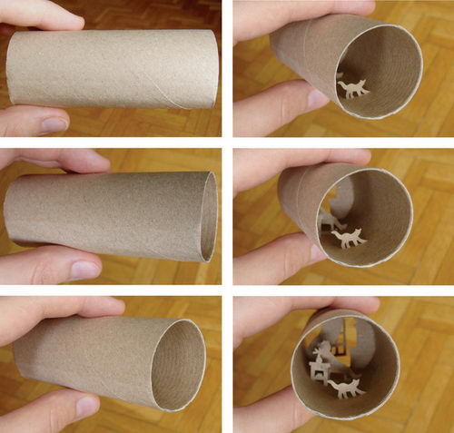 Amazing Paper Cut: World in a Toilet Paper Roll