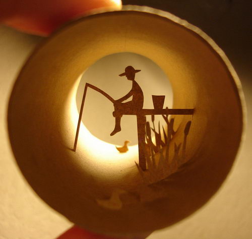 Amazing Paper Cut: World in a Toilet Paper Roll