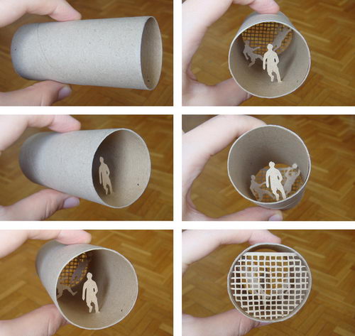 Amazing Paper Cut: World in a Toilet Paper Roll