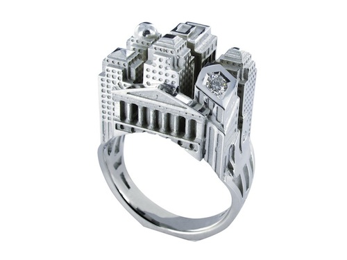 Incredible Detailed Architecture on a Ring New York