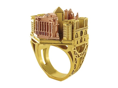 Incredible Detailed Architecture on a Ring Paris