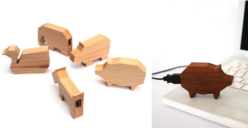 Wooden Animal USB