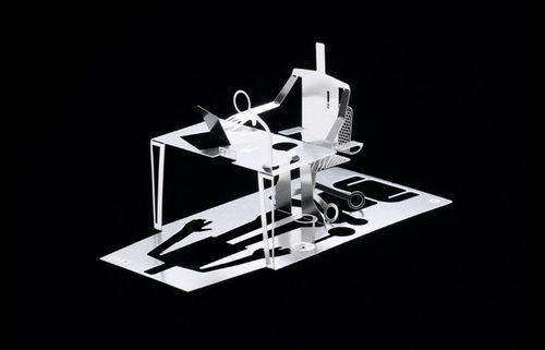 Cool 3D Metal Fold out Business Card Design Design Swan
