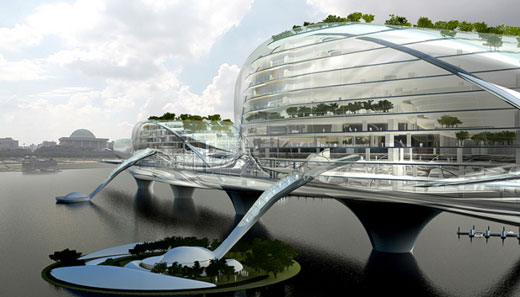 Multifunctional Futuristic Bridges from Korea