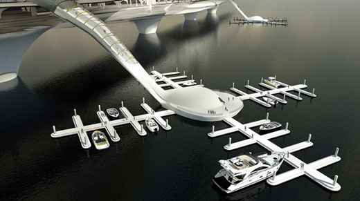 Multifunctional Futuristic Bridges from Korea