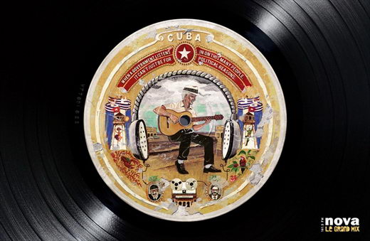 Creative Painting on LP Record - NOVA Radio campaign