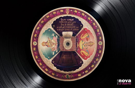 Creative Painting on LP Record - NOVA Radio campaign