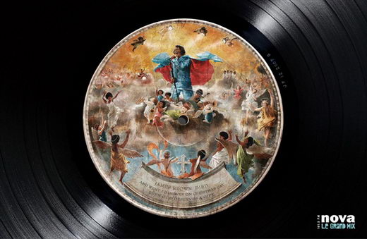 Creative Painting on LP Record - NOVA Radio campaign