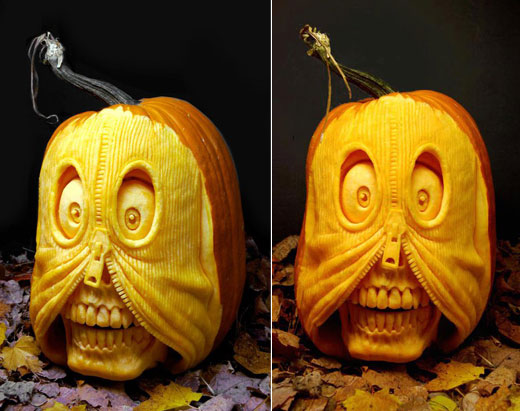 Most Amazing Pumpkin Carvings from Ray Villafane