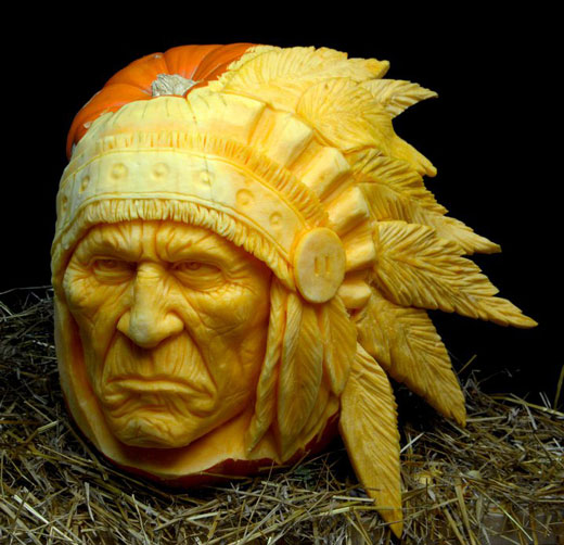 Most Amazing Pumpkin Carvings from Ray Villafane