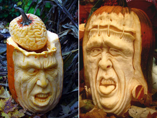 Most Amazing Pumpkin Carvings from Ray Villafane