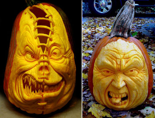 Most Amazing Pumpkin Carvings from Ray Villafane