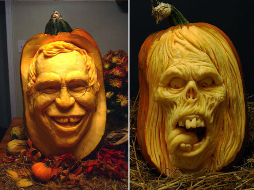 Most Amazing Pumpkin Carvings from Ray Villafane