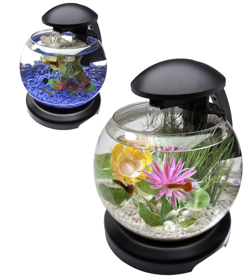 Tetra 1.8 gallon 2024 waterfall globe aquarium kit