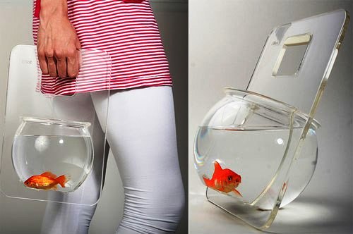 Portable fish outlet bowl