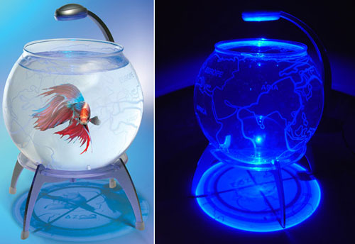 Globe Aquarium with LED Light