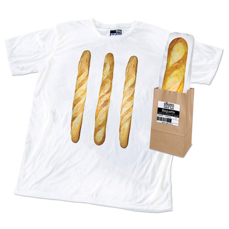 Unusual Grocery-looking T-shirt Packaging Design