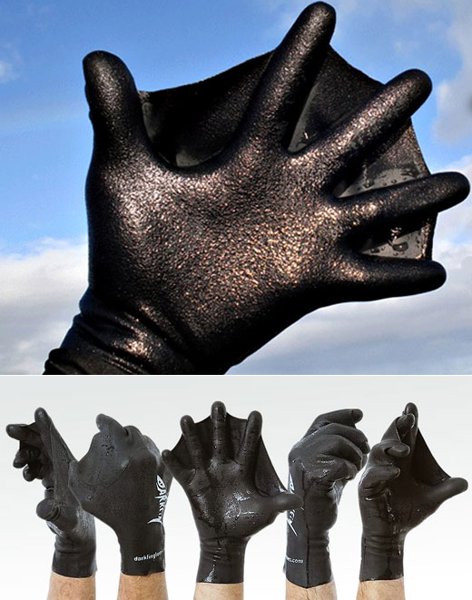 latex gloves with designs