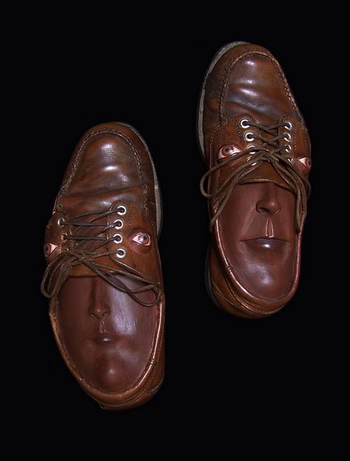 shoes with faces