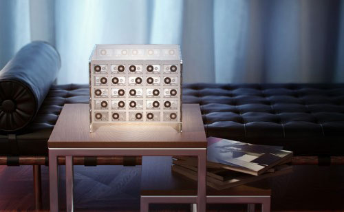 Creative Tape Lamp: 100 Micro Cassettes is All You Need