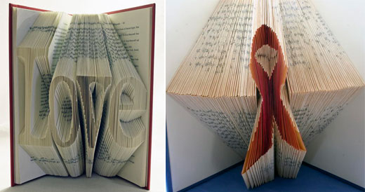 Creative Book Folding Art from Isaac Salazar